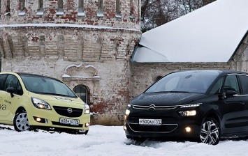 Тест-драйв Citroen C4 Picasso VS Opel Meriva: между небом и землей